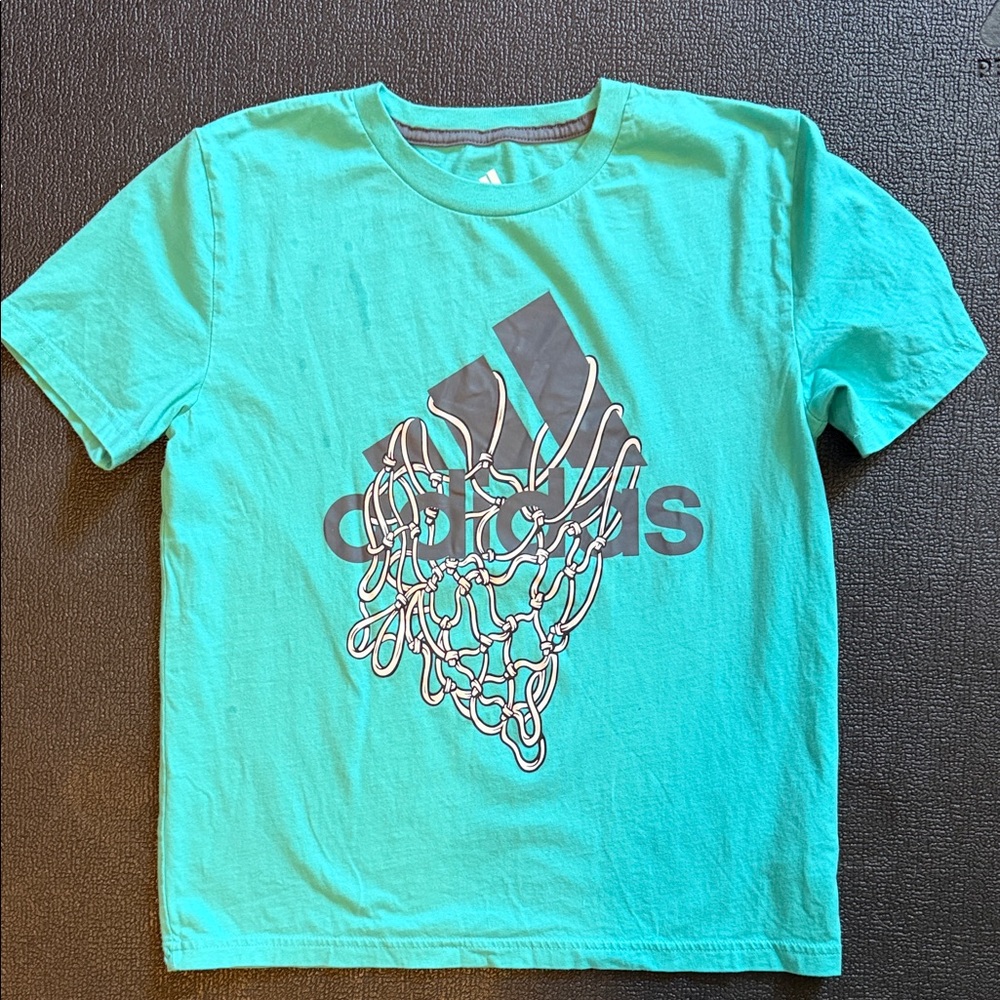 Adidas Kids Teal Graphic Tee